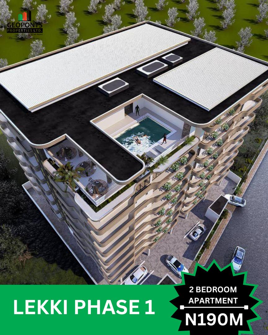 1,2 Bedroom Apartments Suitable for Shortlet Investment in Lekki Phase 1.